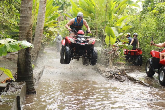 Combo Bali ATV Quad Bike Single and Ayung Rafting Tour